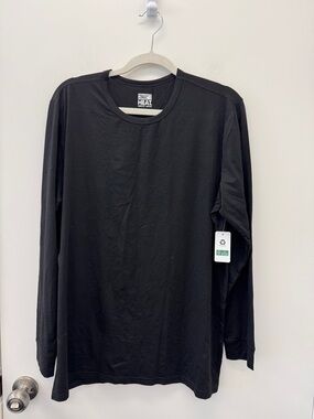 32 Degree Heat Men's Long Sleeve Crew Neck Shirt - Black